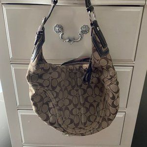 Coach Khaki/Brown Shoulder Bag